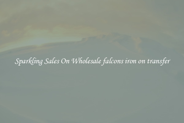 Sparkling Sales On Wholesale falcons iron on transfer