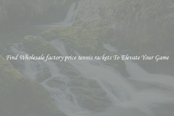 Find Wholesale factory price tennis rackets To Elevate Your Game