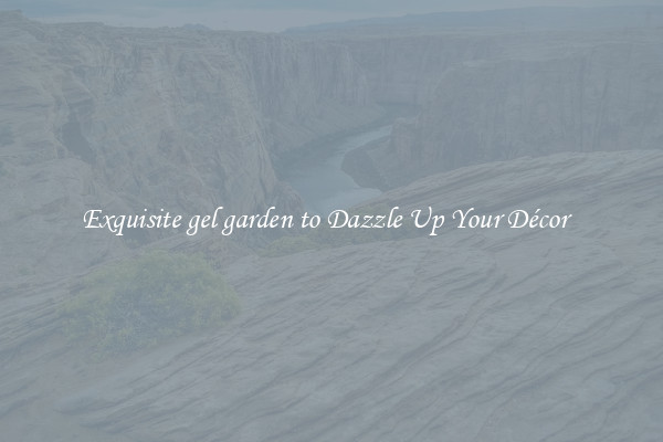 Exquisite gel garden to Dazzle Up Your Décor  