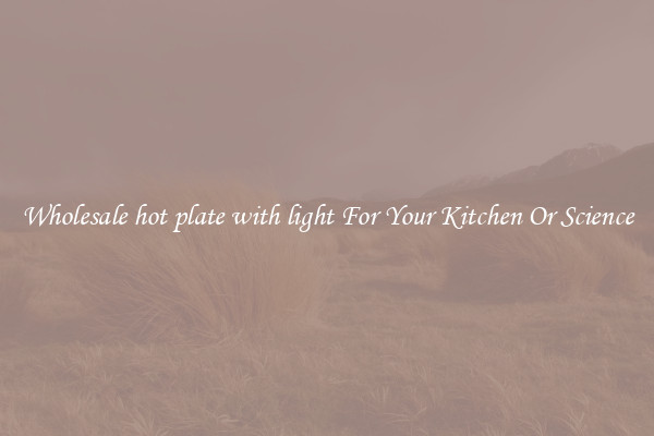 Wholesale hot plate with light For Your Kitchen Or Science