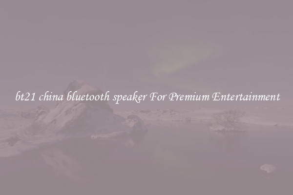bt21 china bluetooth speaker For Premium Entertainment