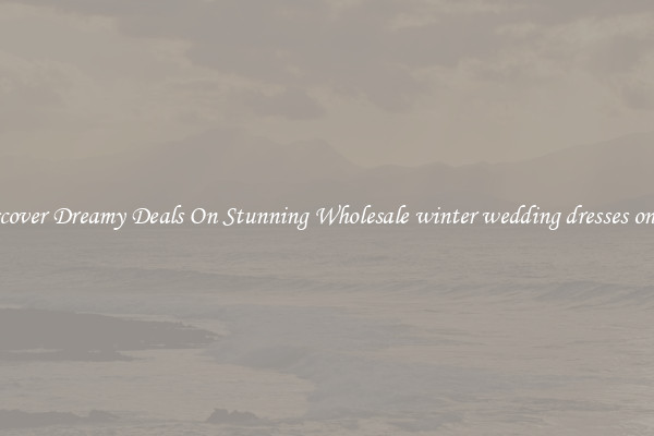 Discover Dreamy Deals On Stunning Wholesale winter wedding dresses online