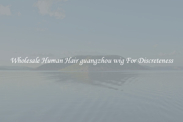 Wholesale Human Hair guangzhou wig For Discreteness