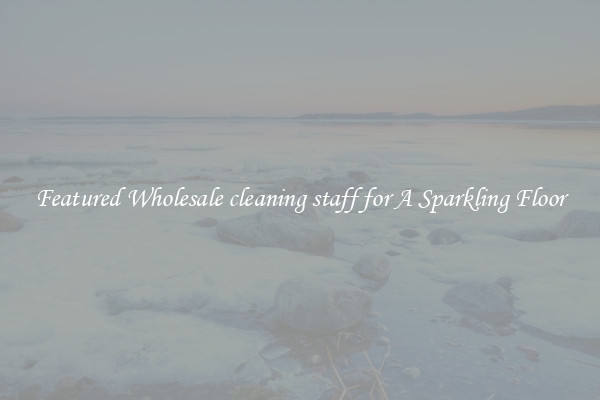 Featured Wholesale cleaning staff for A Sparkling Floor