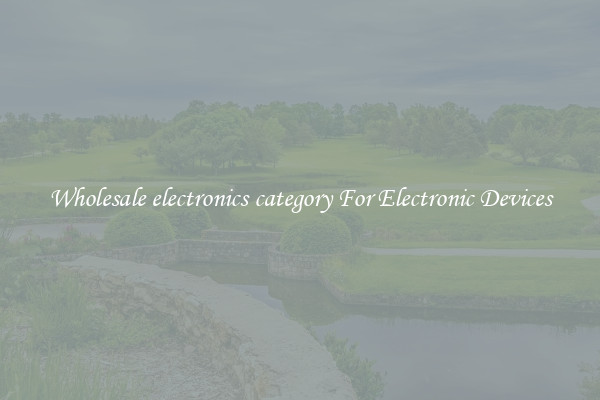 Wholesale electronics category For Electronic Devices