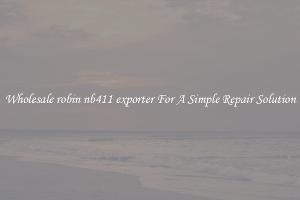 Wholesale robin nb411 exporter For A Simple Repair Solution