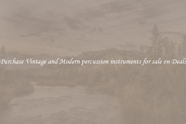 Purchase Vintage and Modern percussion instruments for sale on Deals