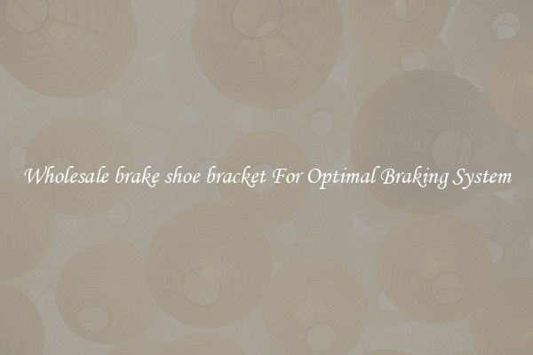 Wholesale brake shoe bracket For Optimal Braking System