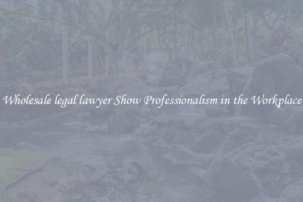 Wholesale legal lawyer Show Professionalism in the Workplace